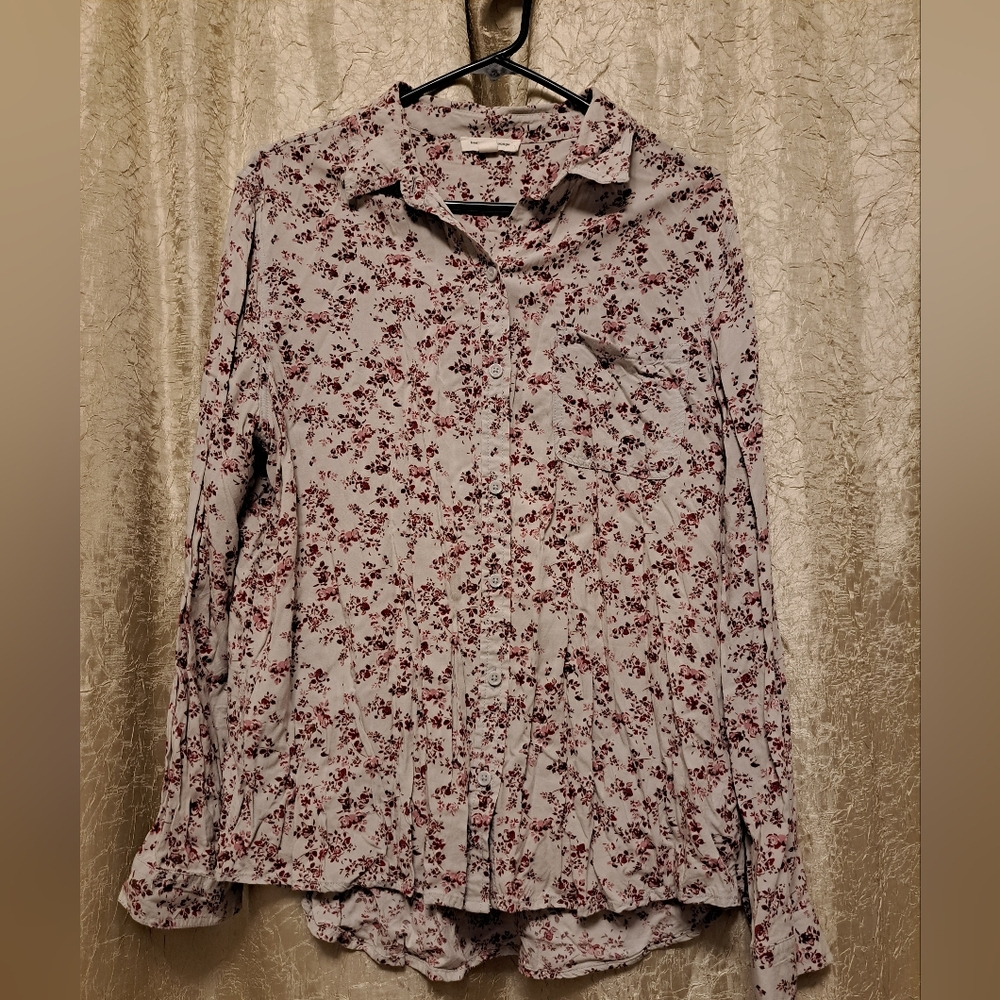 Beachlunchlounge Button Up Floral Top